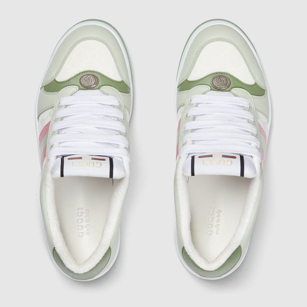 Women's Screener sneaker in white Original GG canvas | GUCCI® US Women's Screener sneaker in white Original GG canvas | GUCCI® US