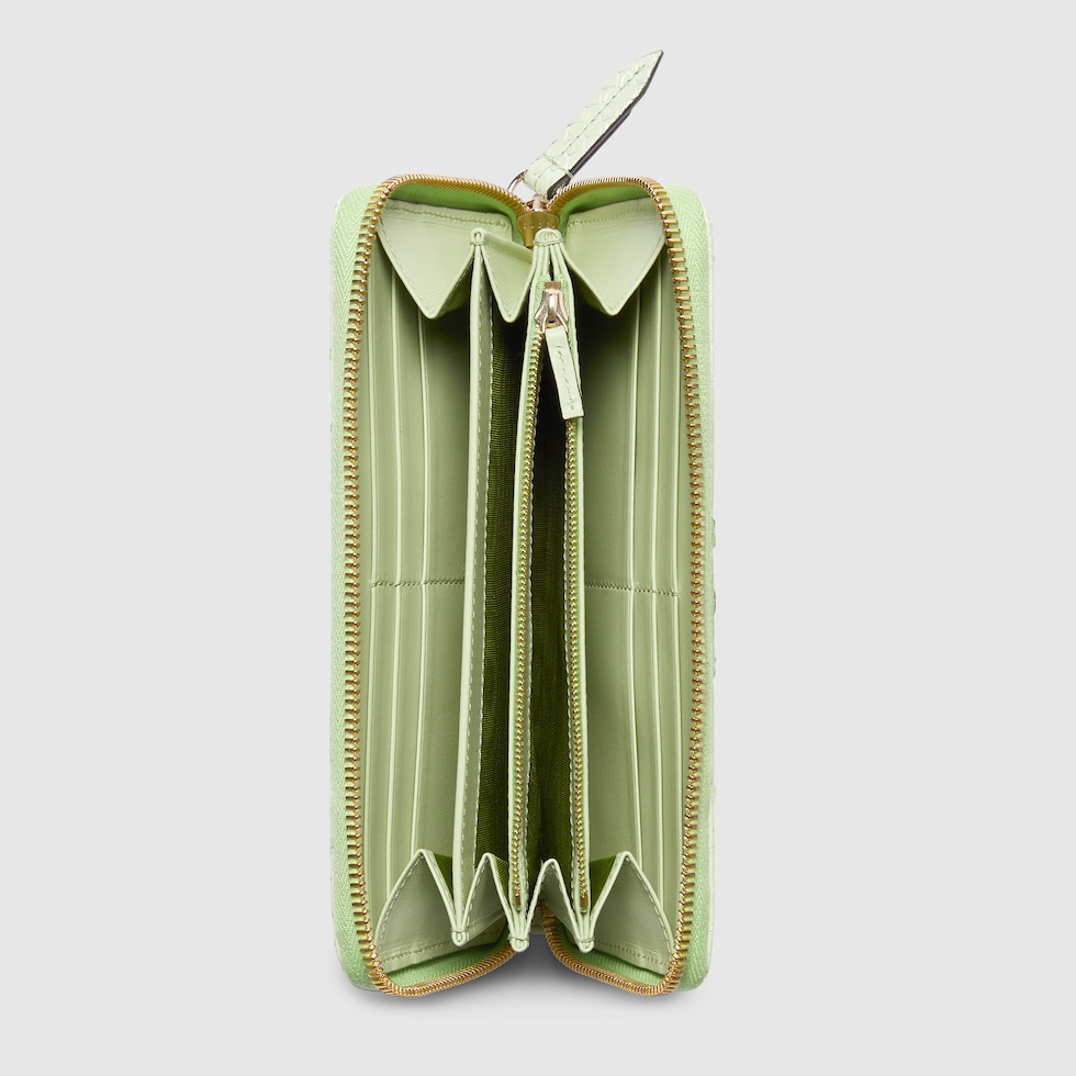 ダブルG パイソン ジップアラウンドウォレット ・グリーン