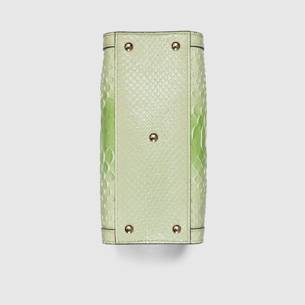Gucci Diana python small tote bag in gradient green | GUCCI® UK