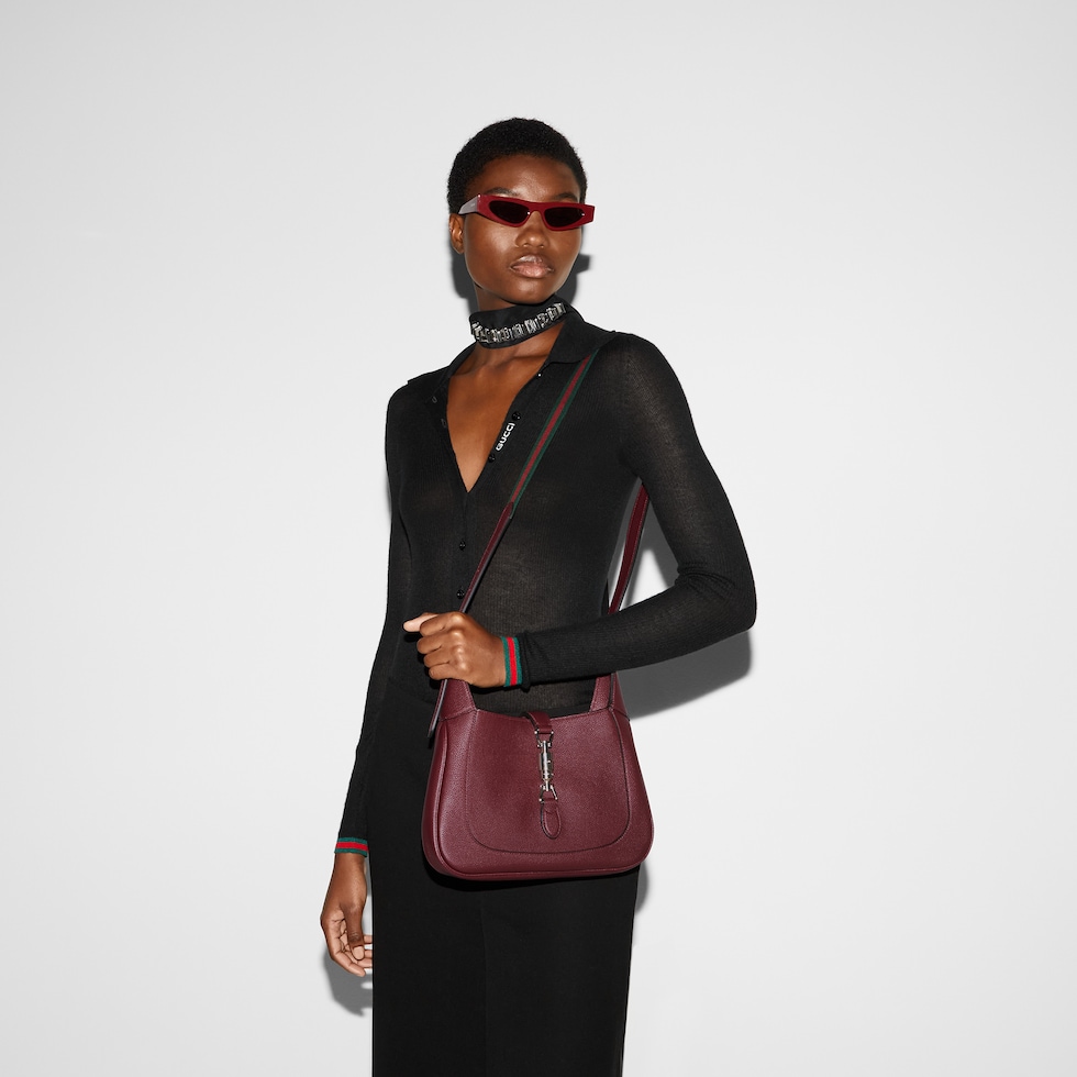 ［GUCCI ］グッチ HAND BAG Gucci Jackie Notte mini bag in Rosso Ancora red patent