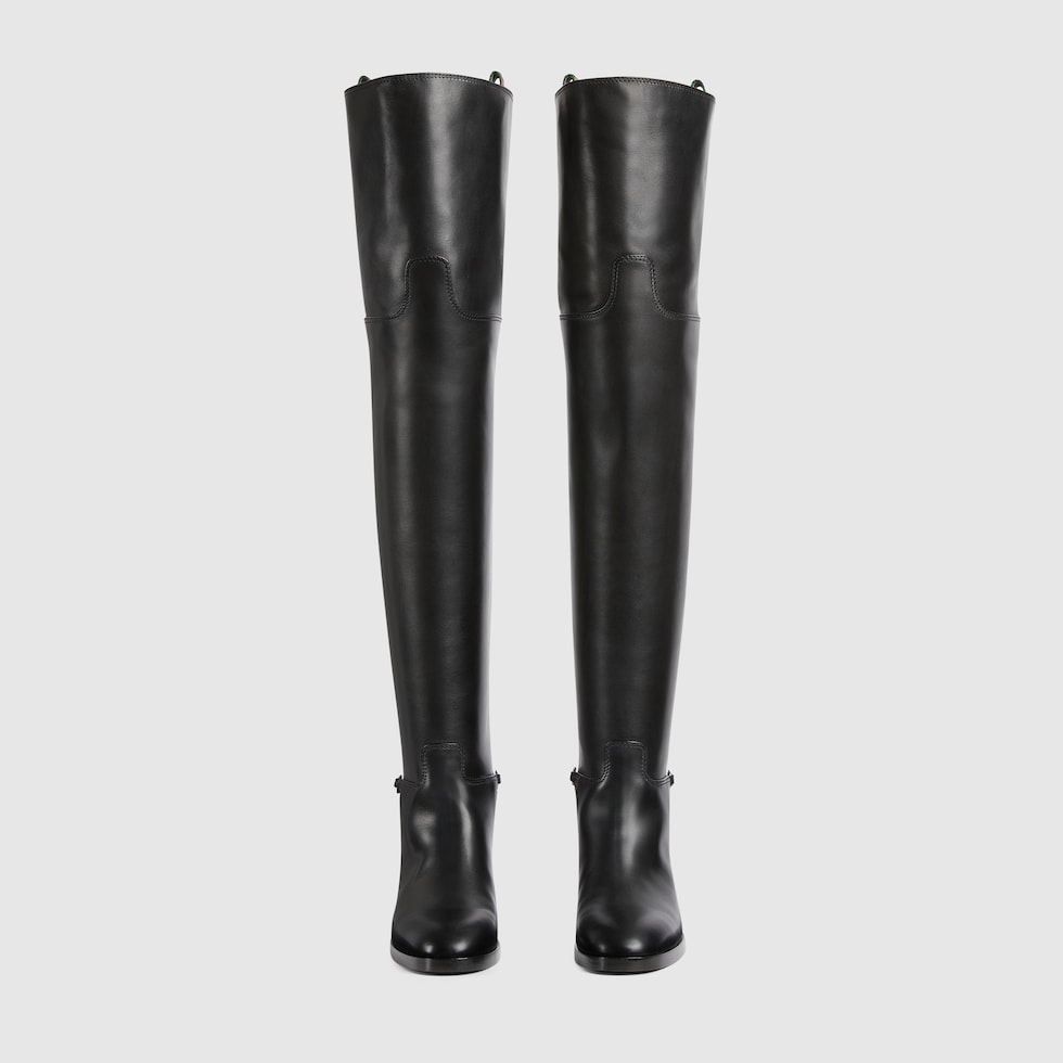 Gucci tall black boots outlet