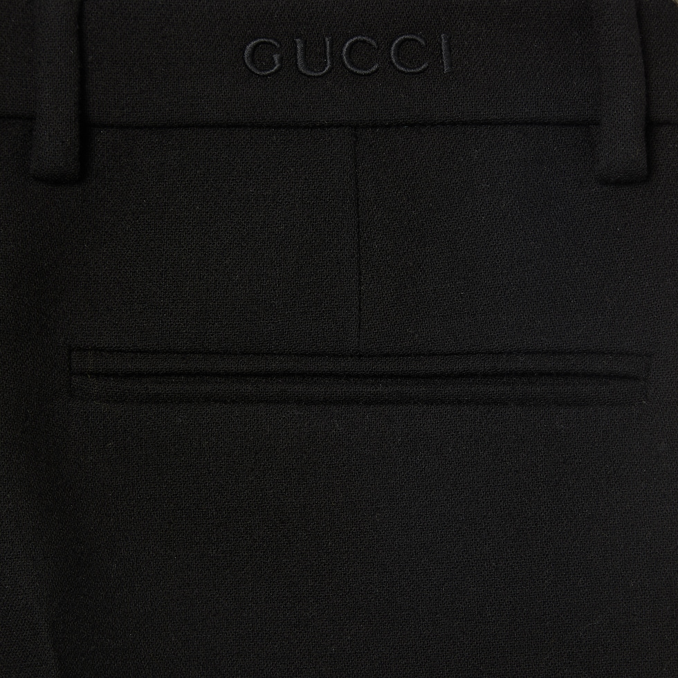 GUCCI グッチ ウールクレープ ショートパンツ ウールクレープ ショートパンツブラック | GUCCI公式