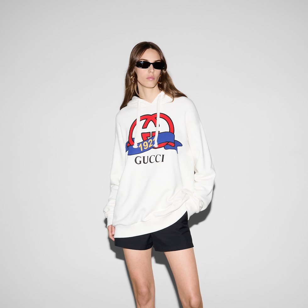 Gucci white crewneck best sale