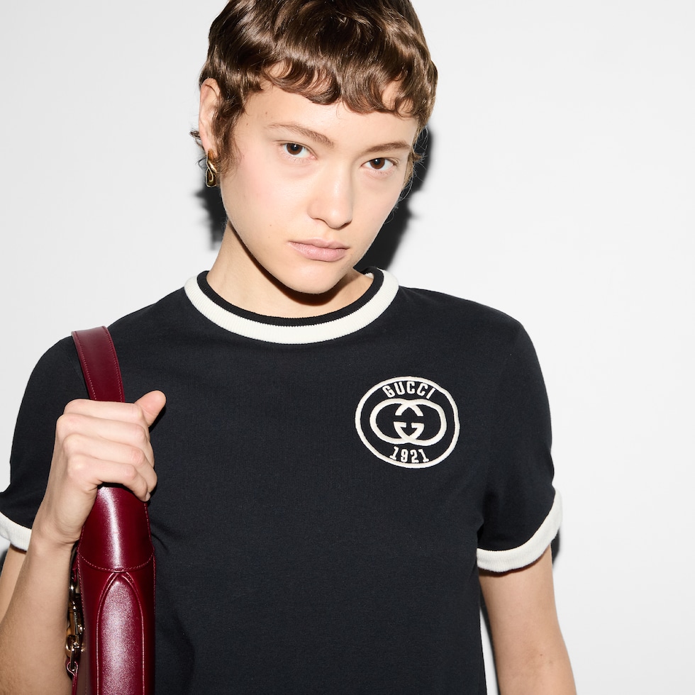 【美品】グッチ キャット エンブロイダリー Tシャツ ブラック GUCCI GUCCI(グッチ) キャットエンブロイダリープリントTシャツ