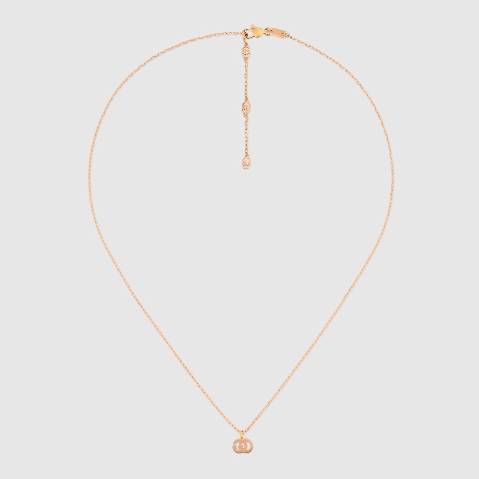 オンライン限定 GGランニング 18K ネックレス ・18K ピンク