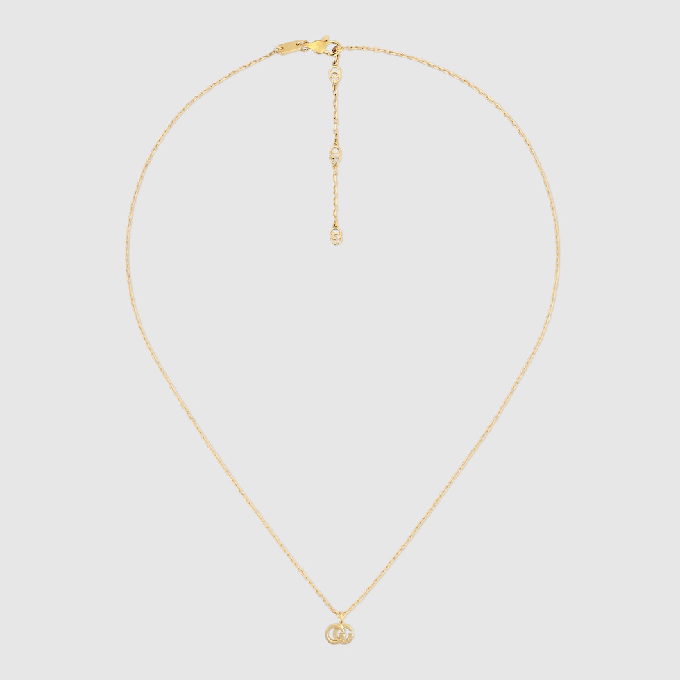 GUCCI グッチ GGランニング 1P ダイヤモンド ネックレス K18