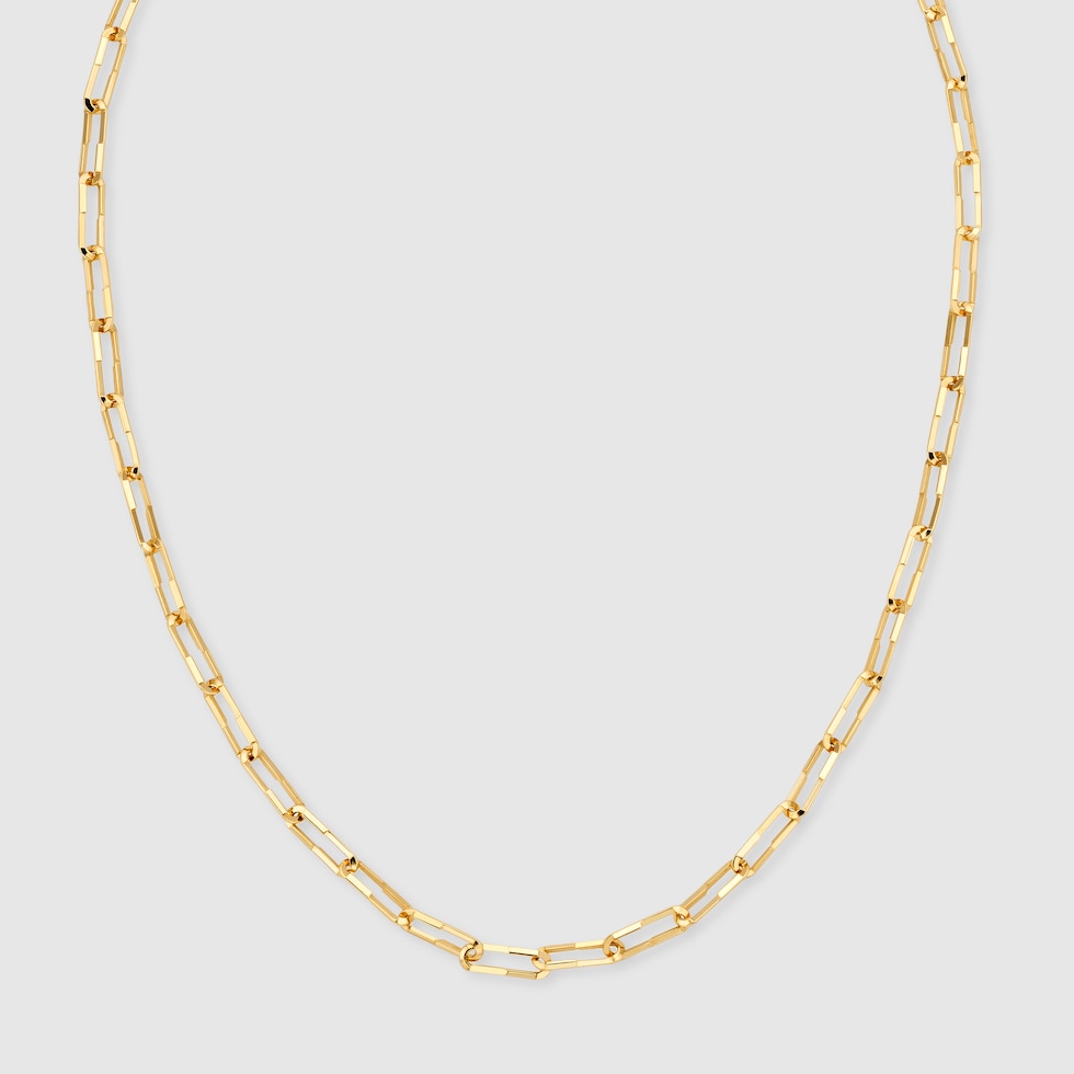 Gucci Link to Love 18k necklace in 18k yellow gold | GUCCI® US