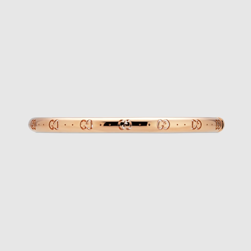 Icon 18k GG bracelet in 18k rose gold | GUCCI® US