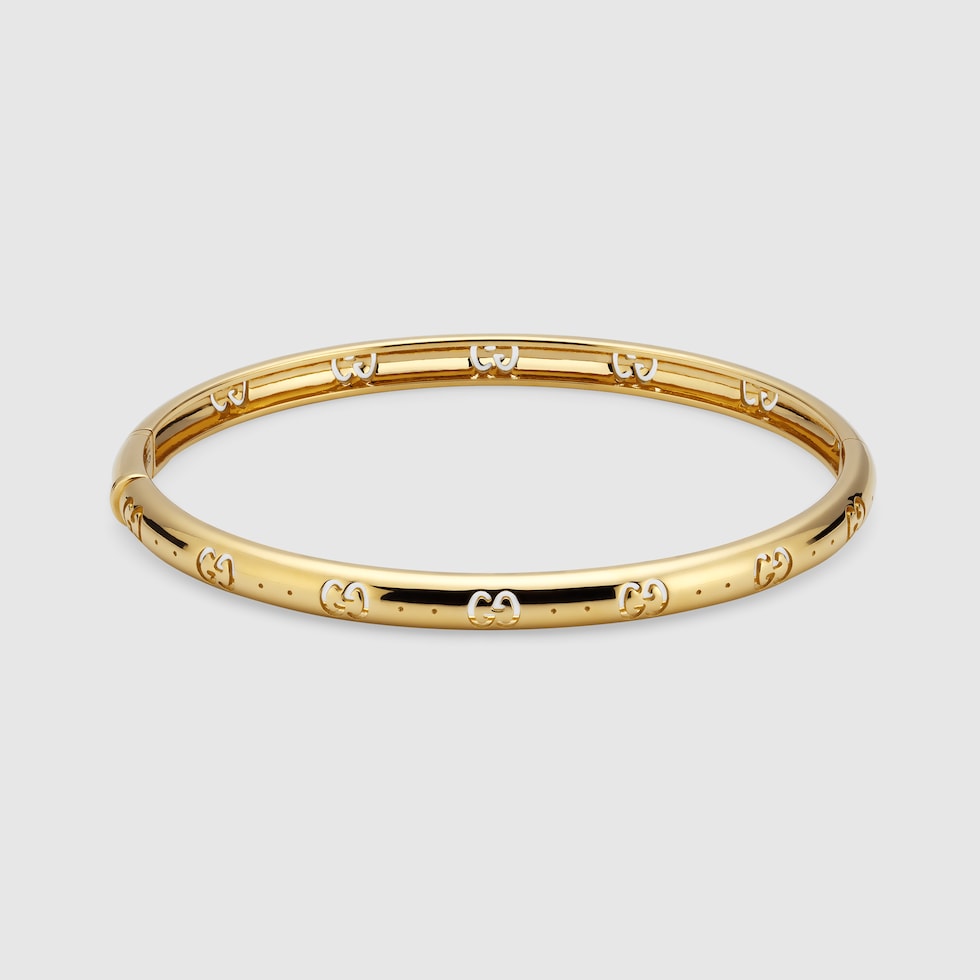 Icon 18k GG bracelet in 18k yellow gold | GUCCI® US