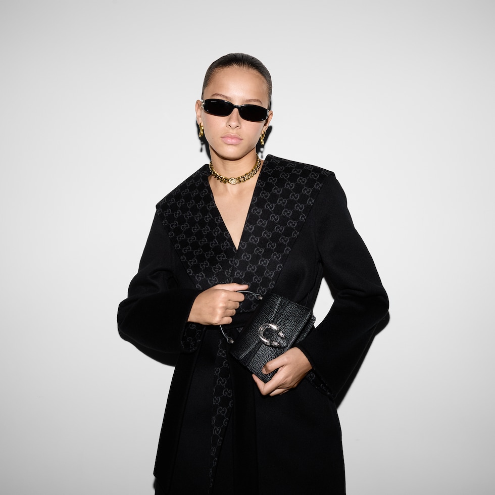 【関税&送料込】Gucci Black Wool Blend Coat Gucci Coat Black Womens Gucci