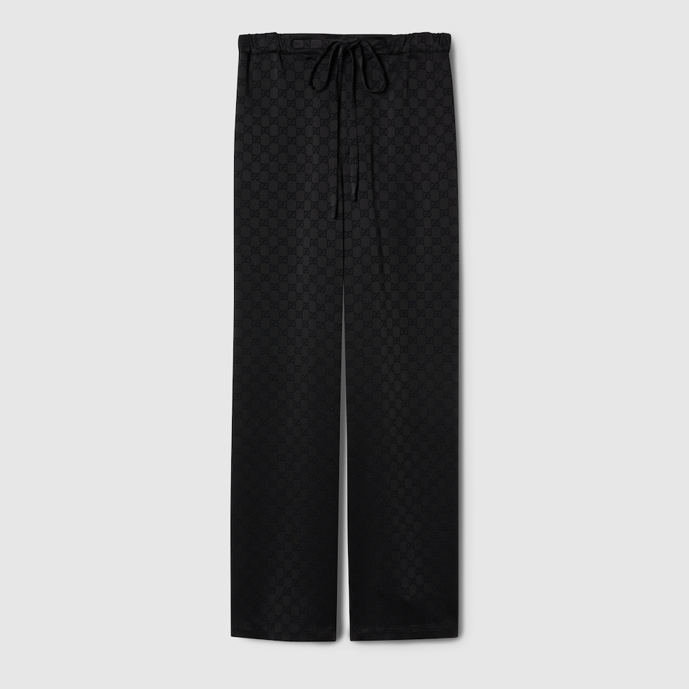 お気に入り♪◇ウール Pants◇GUCCI GG wool jacquard trouser in Black Ready-to-wear | GUCCI® SI