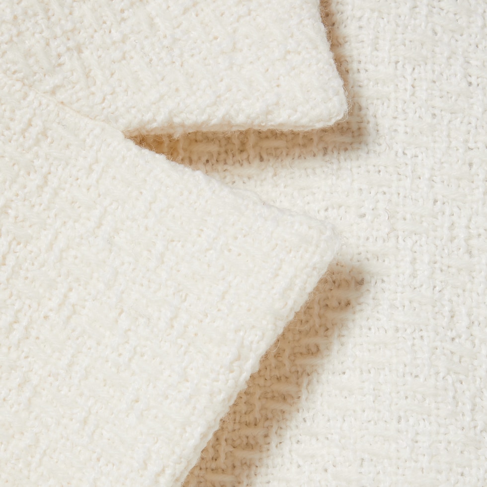 GUCCI｜COATS ( 794530 ZARPY 9791) Tweed damier coat in ivory | GUCCI® Australia
