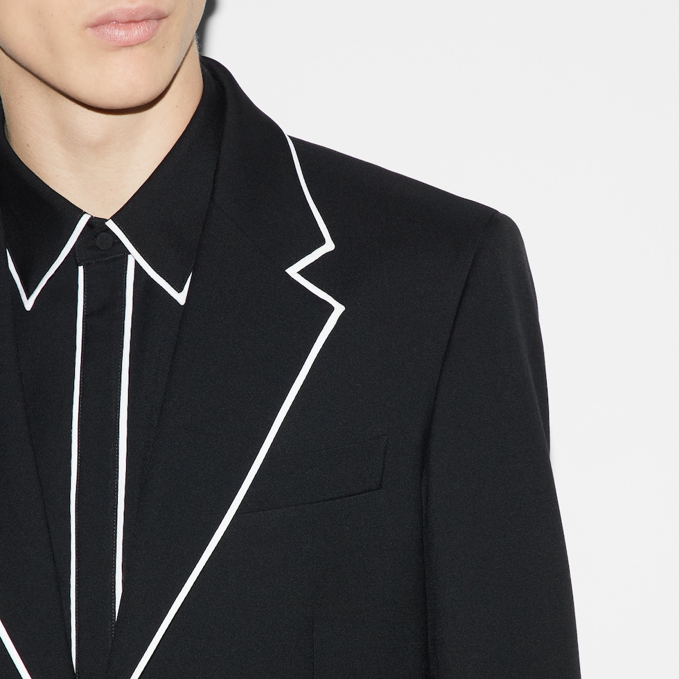 Wool suit in black | GUCCI® US