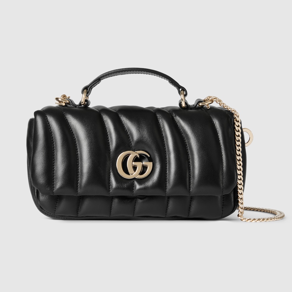 売れ筋・人気アイテム 商品 mini Milano GG top US GUCCI® | leather black in bag handle スカート