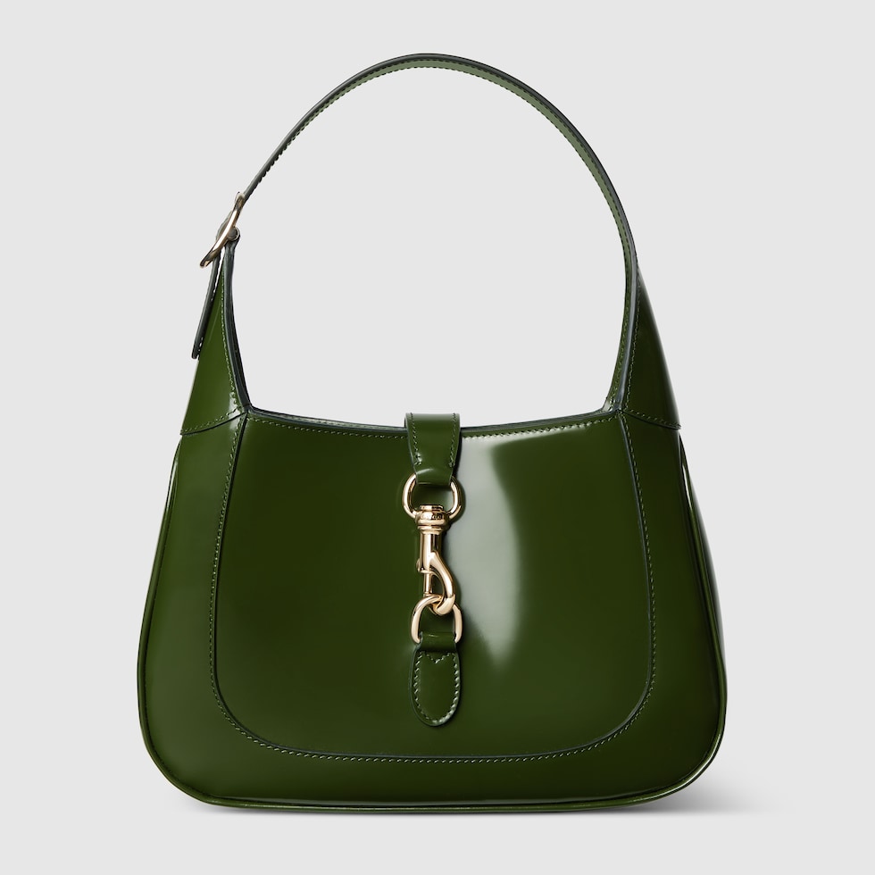 Gucci Jackie small shoulder bag in dark green leather GUCCI Canada