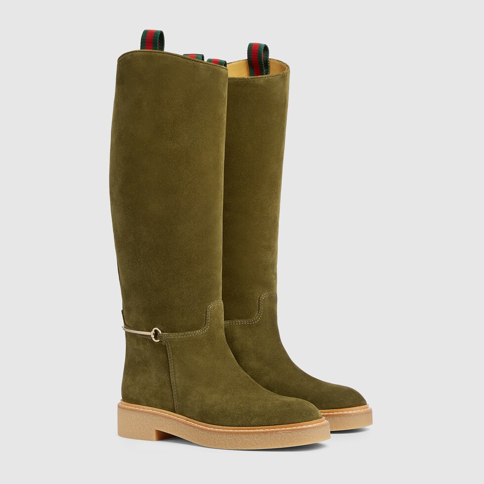 Gucci boots green shop