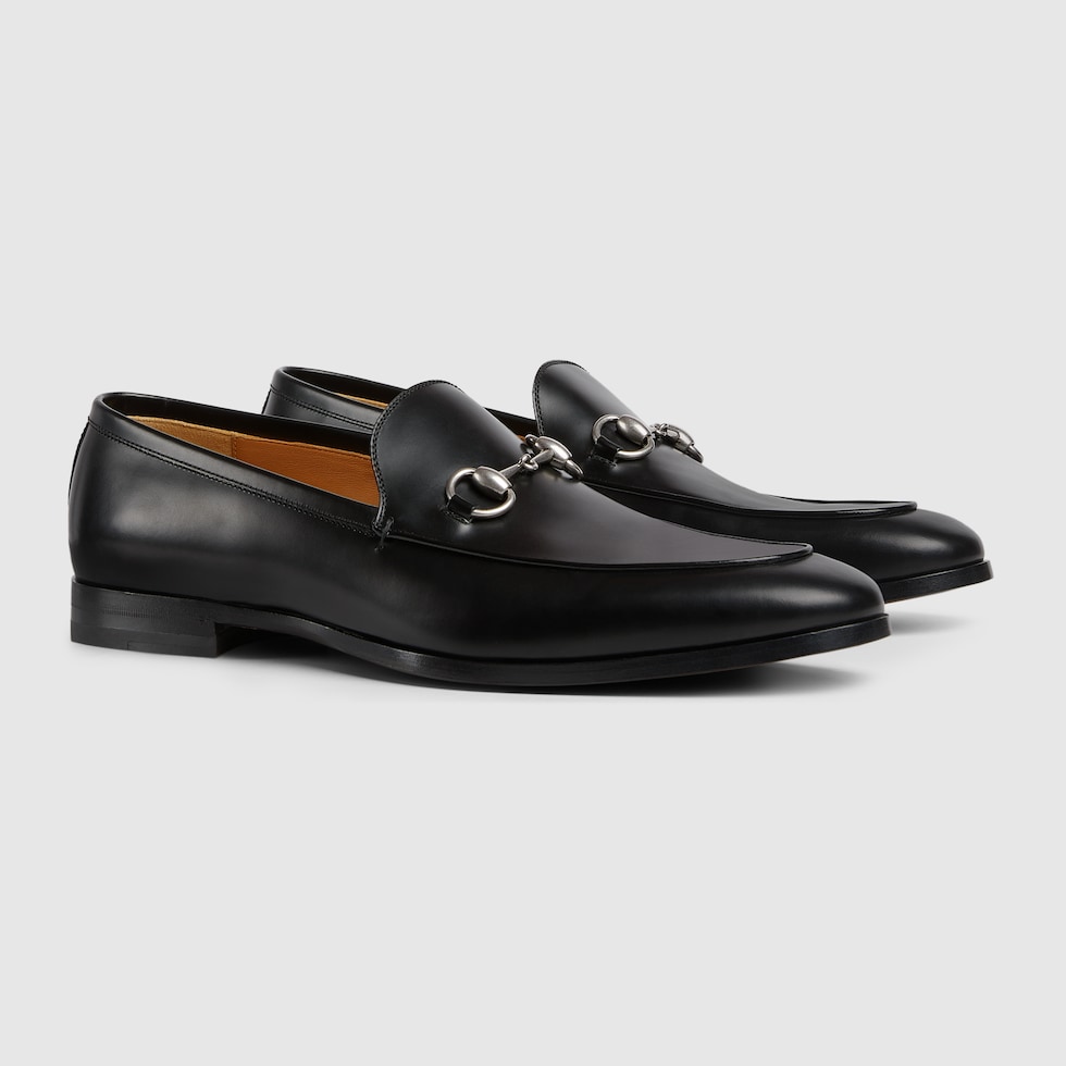 Men s loafer with Horsebit in black leather GUCCI MX