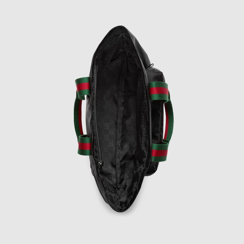 GUCCI ロゴ ラージ トートバッグブラック ナイロン | GUCCI公式