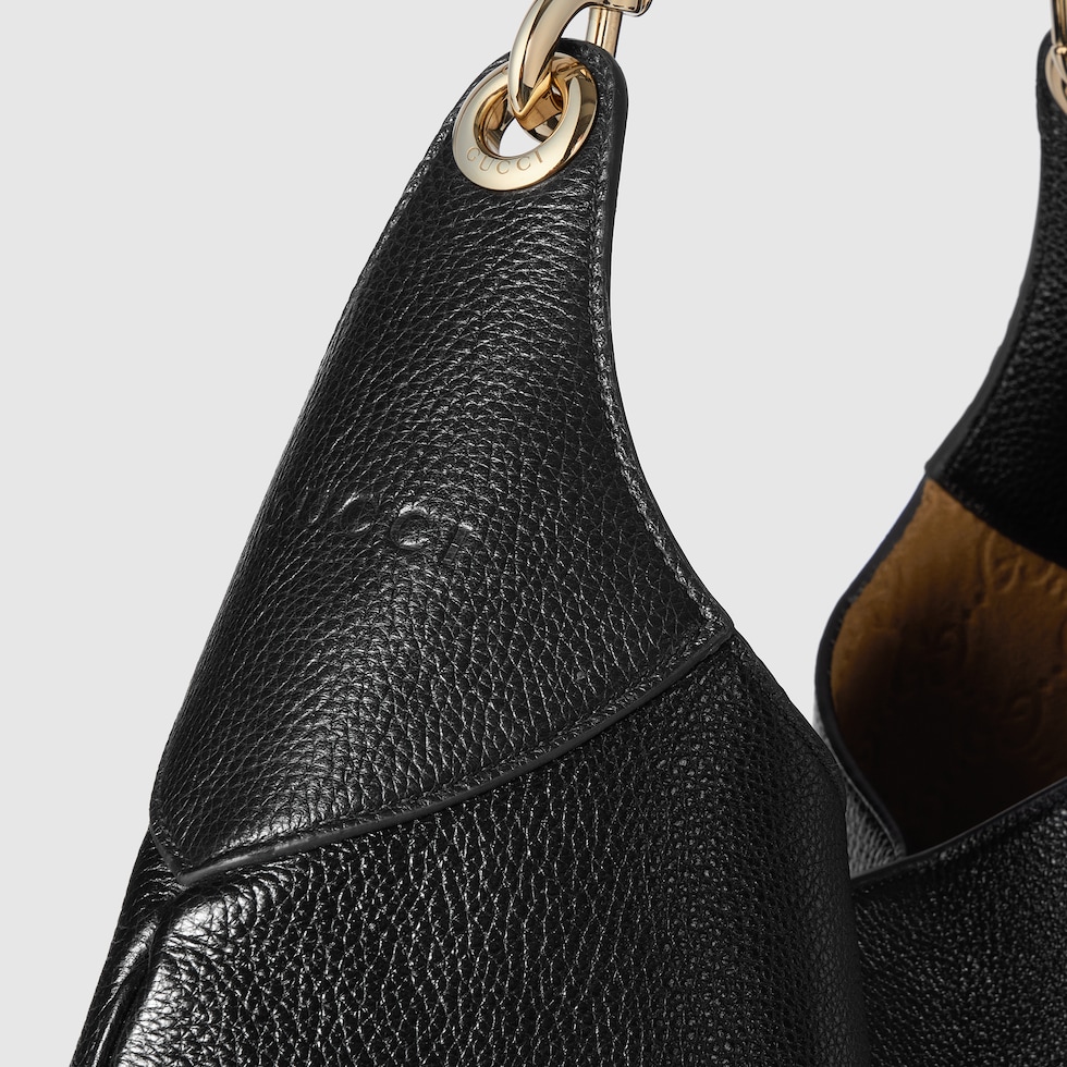 グッチ B〕ラージ ショルダーバッグブラック レザー | GUCCI公式