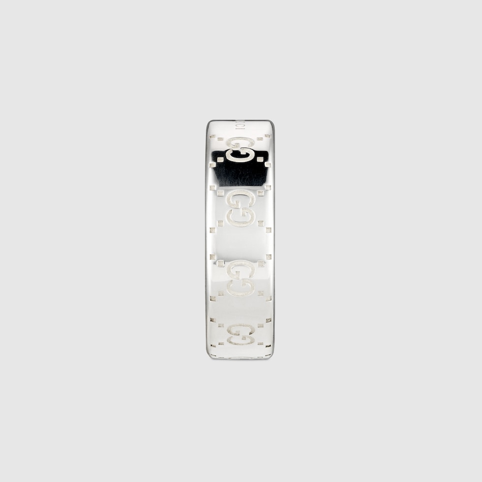 Gucci Signature GG wide ring in 925 sterling silver | GUCCI® US