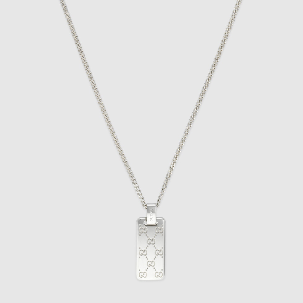 Gucci Signature necklace with GG tag in 925 sterling silver