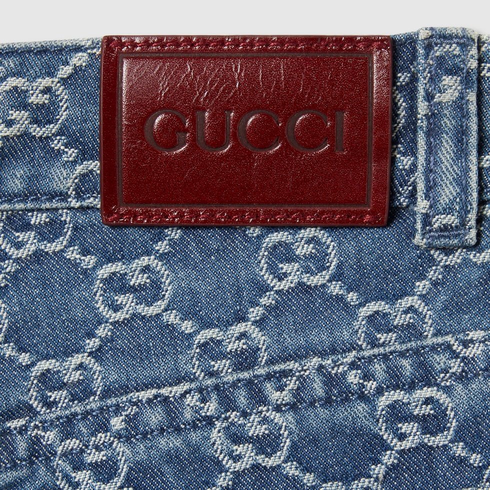 美品】gucci グッチ チルドレン キッズ 12Y デニムスキッパーシャツ
