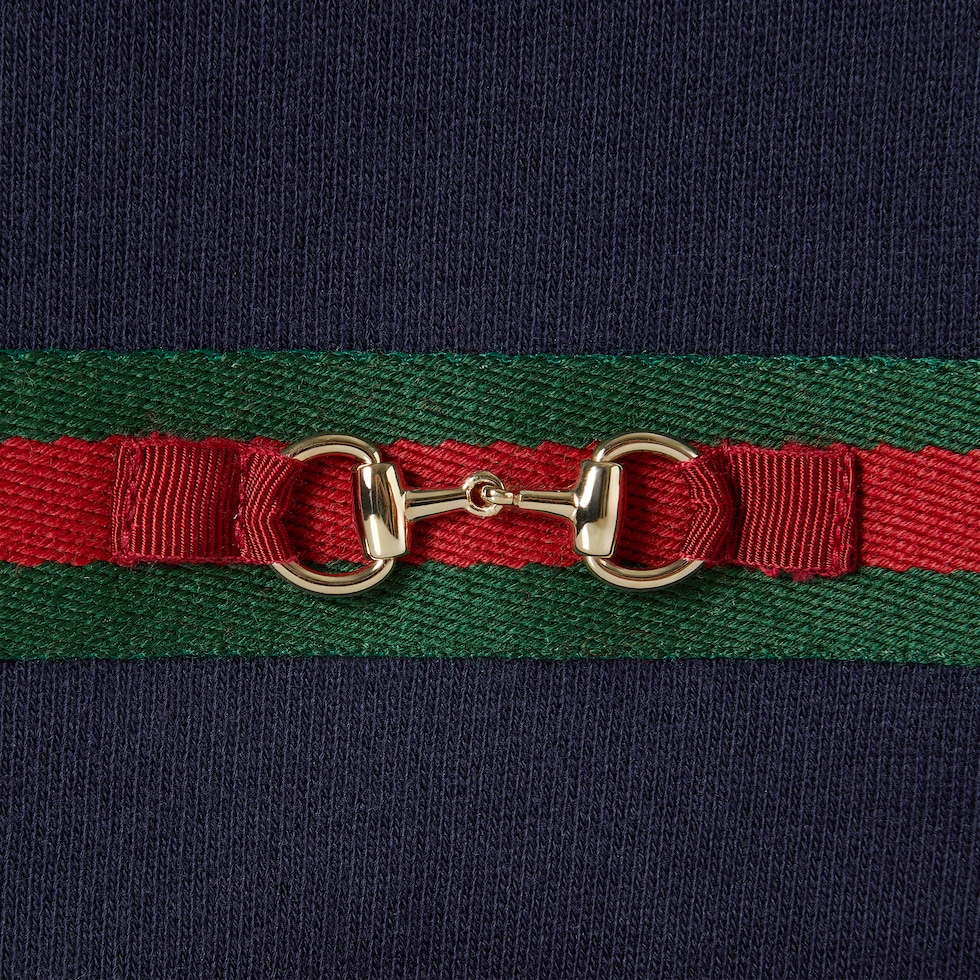 Gucci baby cotton Web romper main image 0