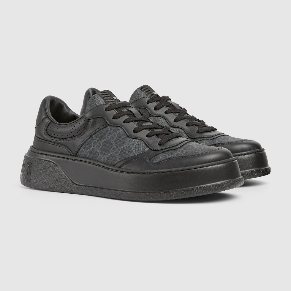 【GUCCI】GG SNEAKERS Men's chunky sneaker with GG in black GG Supreme | GUCCI® US