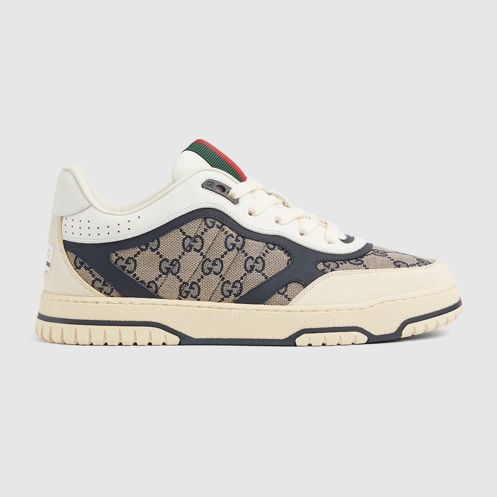 Mens gucci canvas sneakers online