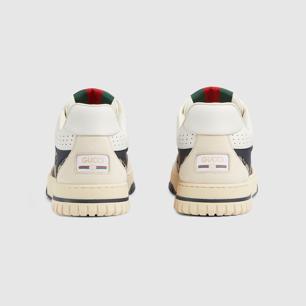 スニーカー Gucci Leather Re-Web Sneakers Men's Gucci Re-Web trainer in white leather | GUCCI® RO