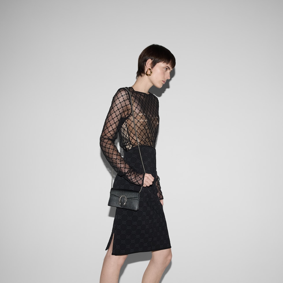 Dionysus mini bag in black leather | GUCCI® US