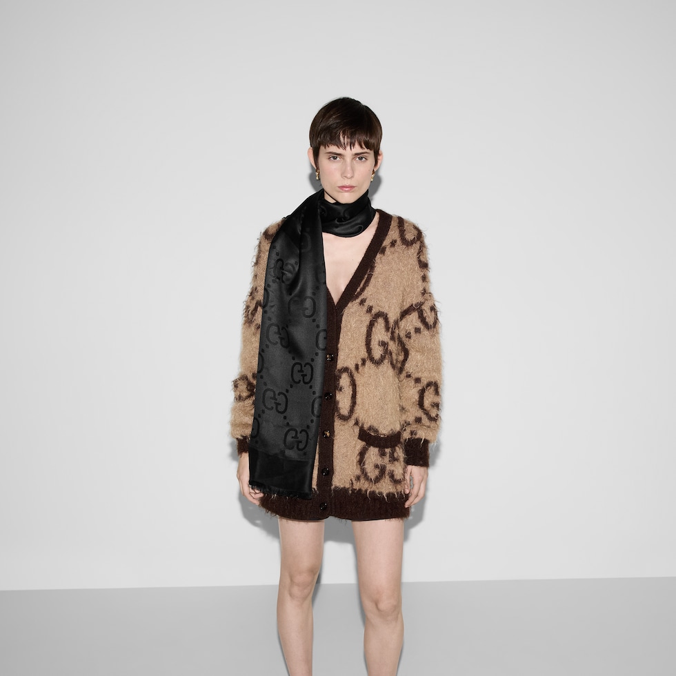 Gucci GG wool jacquard shawl Gucci