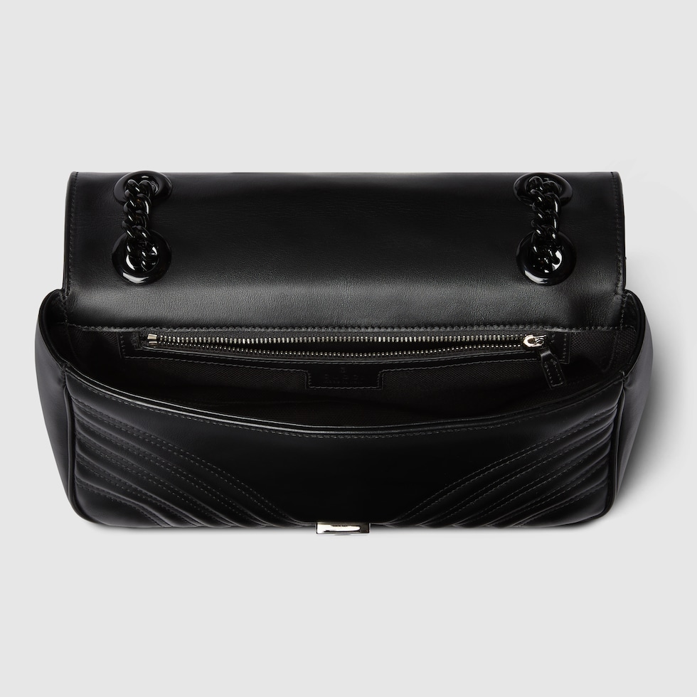 Gucci marmont black leather bag online