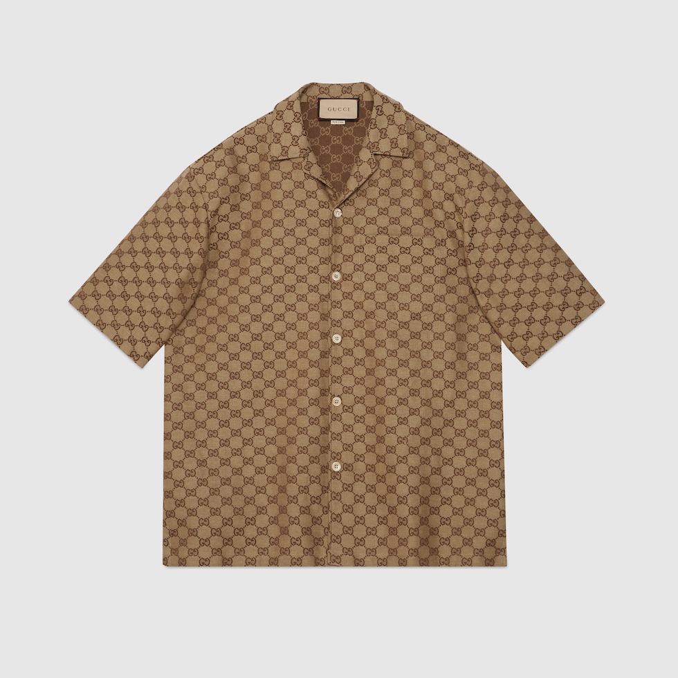 累積売上総額第１位【GUCCI★グッチ】LINEN V-NECK T-SHIRT L Gucci Linen V-Neck T-Shirt | eBay