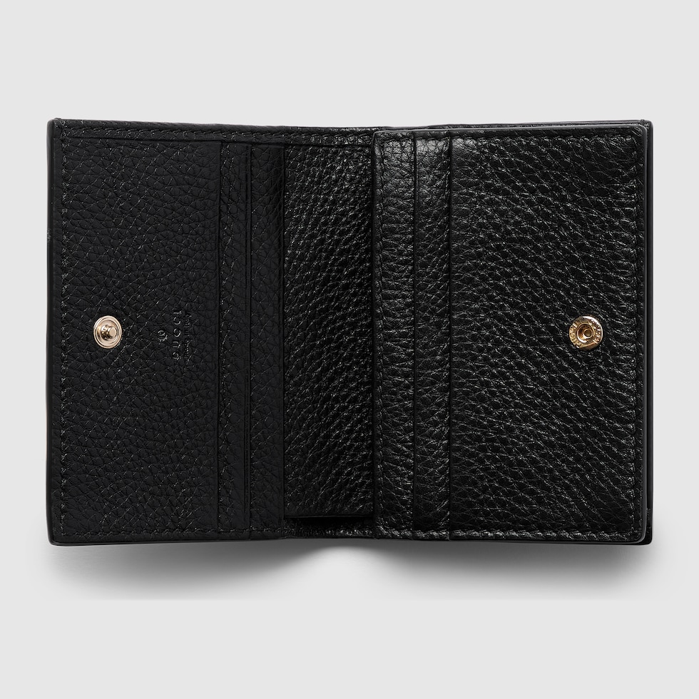 【GUCCI】GG EMBLEM MINI WALLET 815874_AAEEM_1000_007_080_0000