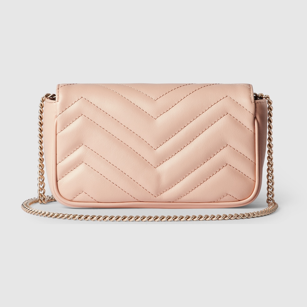 GG Marmont mini bag in light pink leather | GUCCI® US GG Marmont mini bag in light pink leather | GUCCI® US