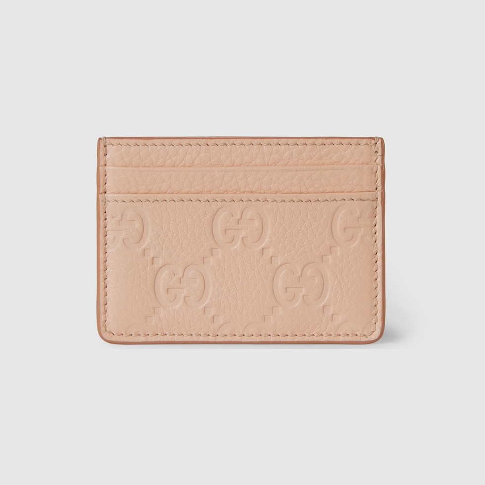 国内発送送関込【GUCCI】GGエンブレム カードケース GGエンブレム〕ジップ カードケースブルー＆アイボリー デニム