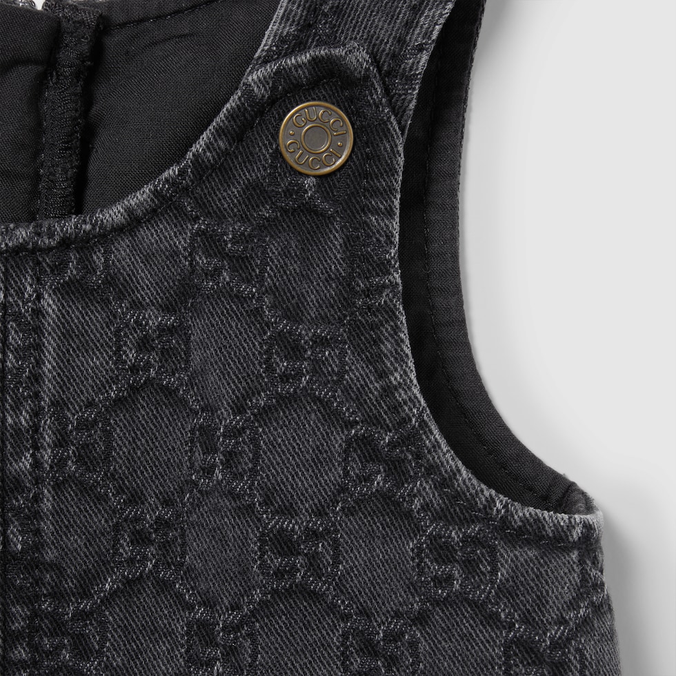 GUCCI キッズ　デニム　ワンピース　4歳用　刺繍 GUCCI(グッチ) キッズワンピース・オールインワン(ベビー