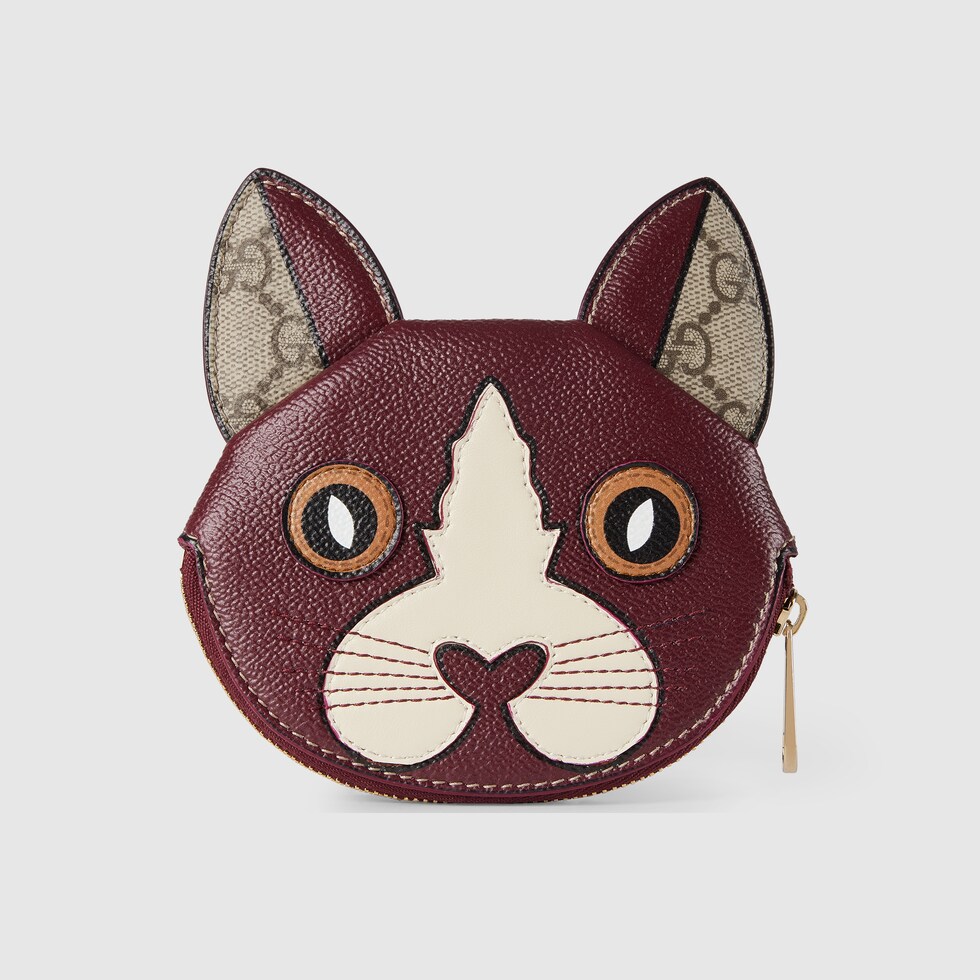 GUCCI 長財布 GGパターン 猫の顔金具 GUCCI 長財布 GGパターン 猫の顔金具
