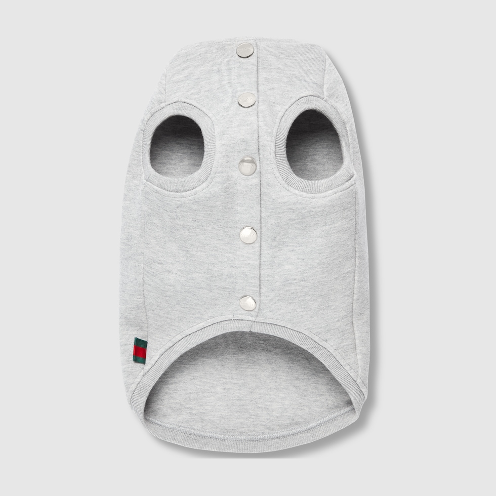 エンボス コットン ペット スウェットシャツ ・ライトグレー | GUCCI公式