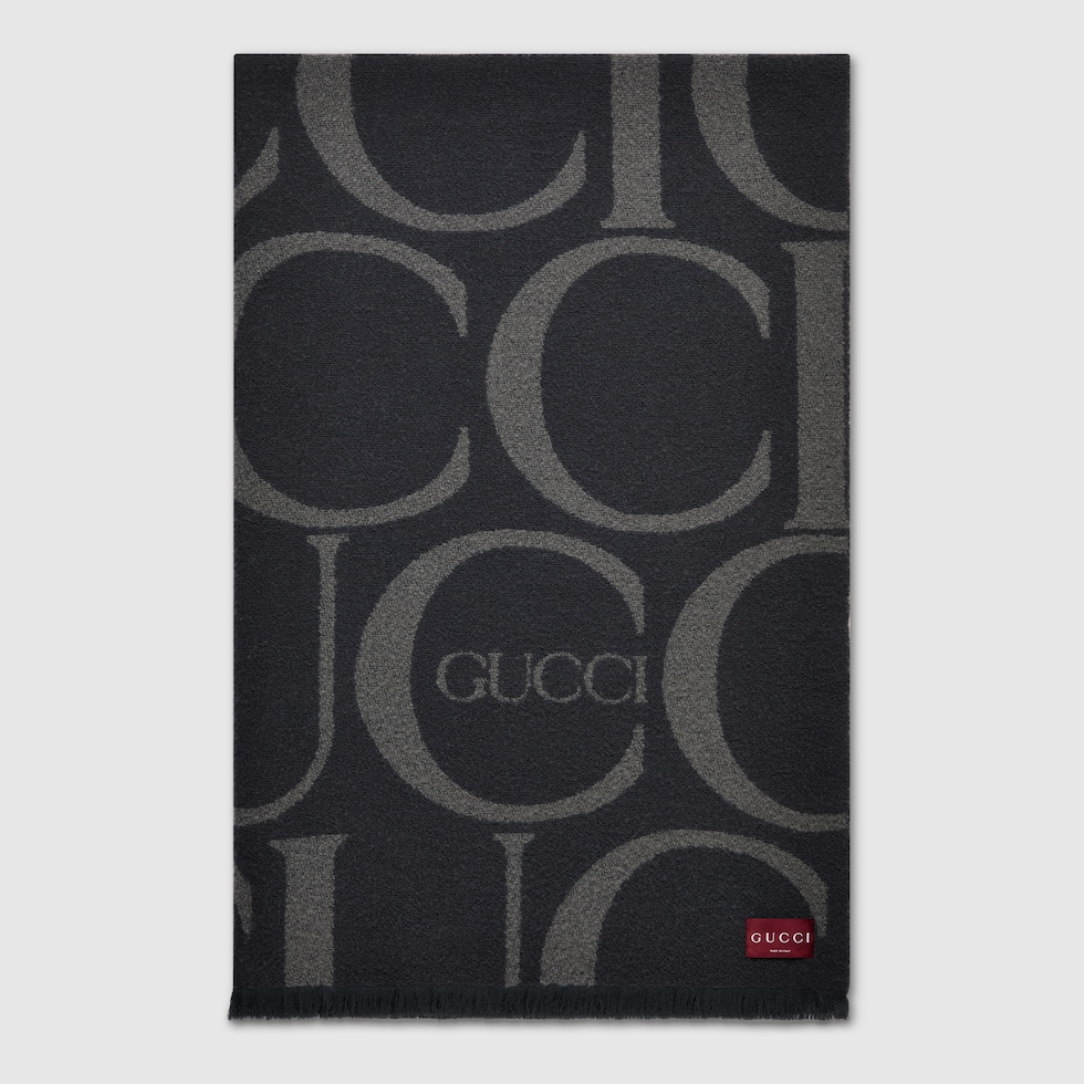 GUCCI ブークレウール ブランケット ・グレー＆ライトグレー | GUCCI公式