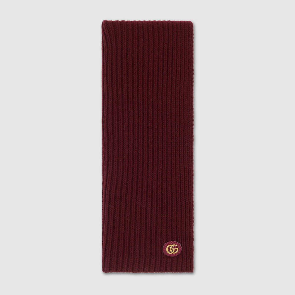 GUCCI GG cashmere scarf with lurex effect ロゴ モノグラム Gucci, scarf with lurex GG print - Unique Designer Pieces