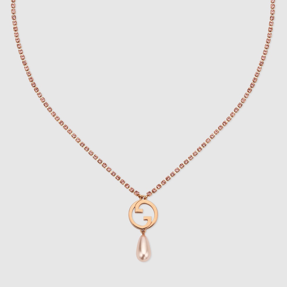 累積売上総額第１位【GUCCI★グッチ】FLORAL MOTIF NECKLACE GG Marmont Double G flower necklace in gold-toned metal