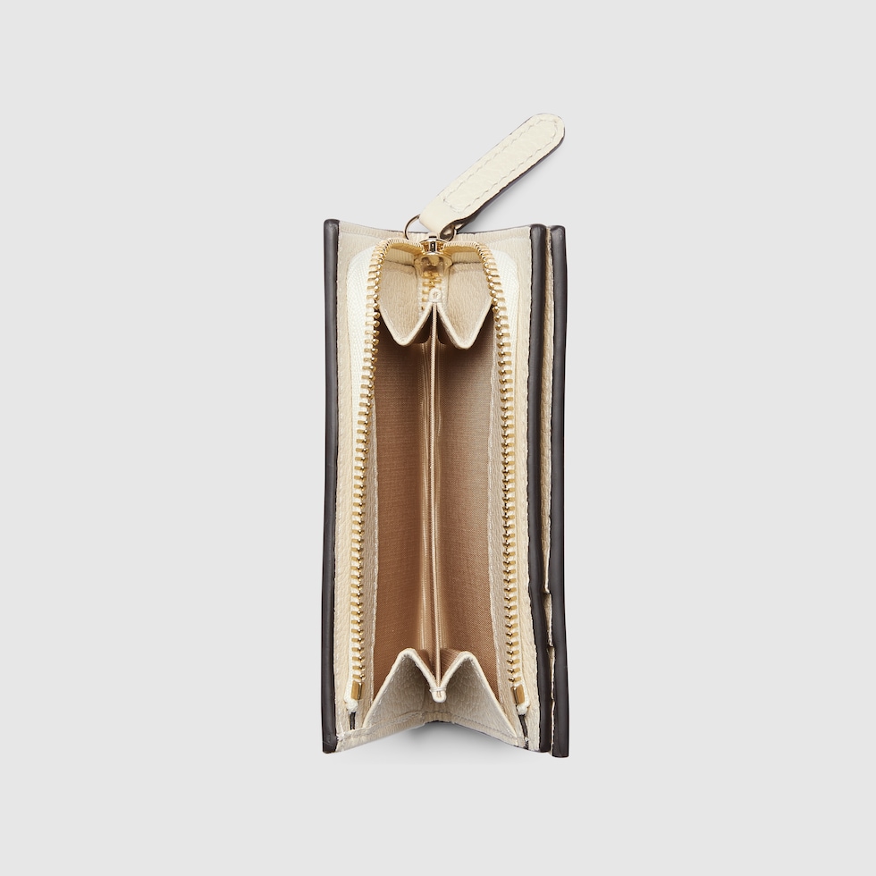 GGエンブレム〕スモールウォレット ・アイボリー レザー | GUCCI公式