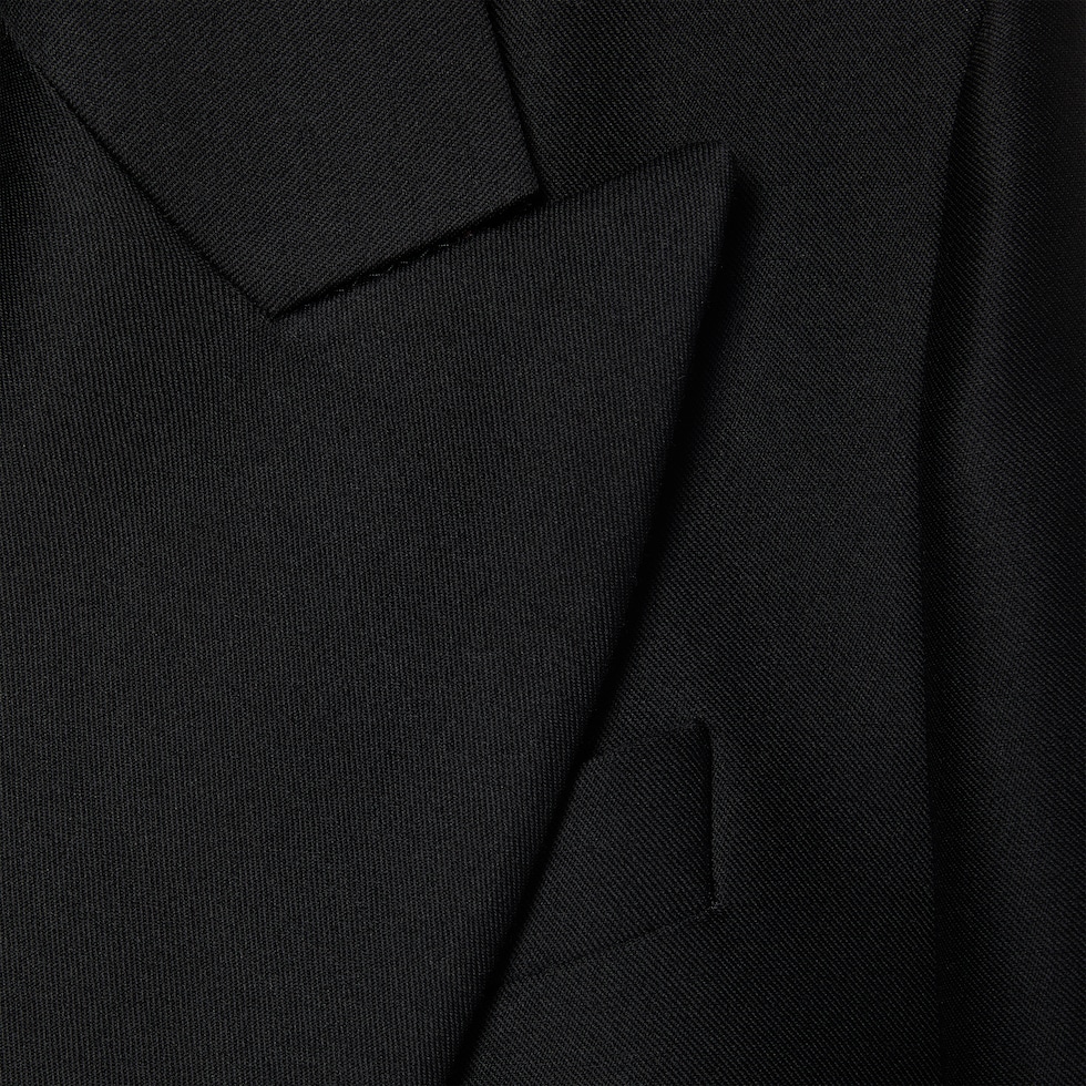 Wool silk gabardine jacket in black | GUCCI® TR