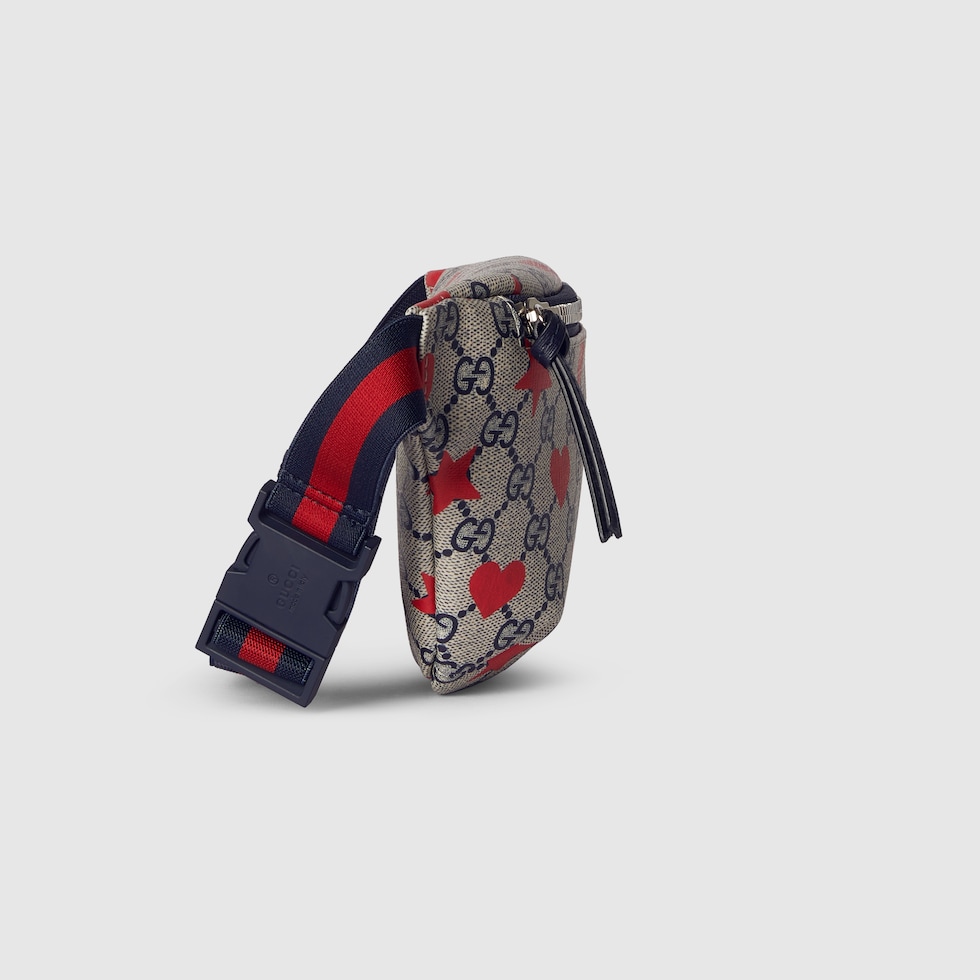 Children s printed GG belt bag in beige and blue GUCCI Canada