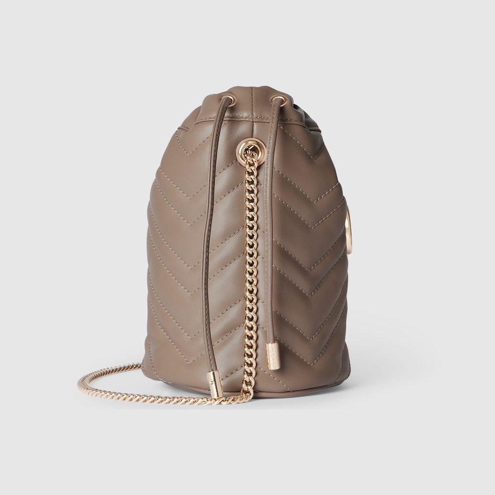 ショルダーバッグ・ポシェット GUCCI GG Marmont Small matelasse leather bucket bag GG Marmont small bucket bag in black leather | GUCCI® US