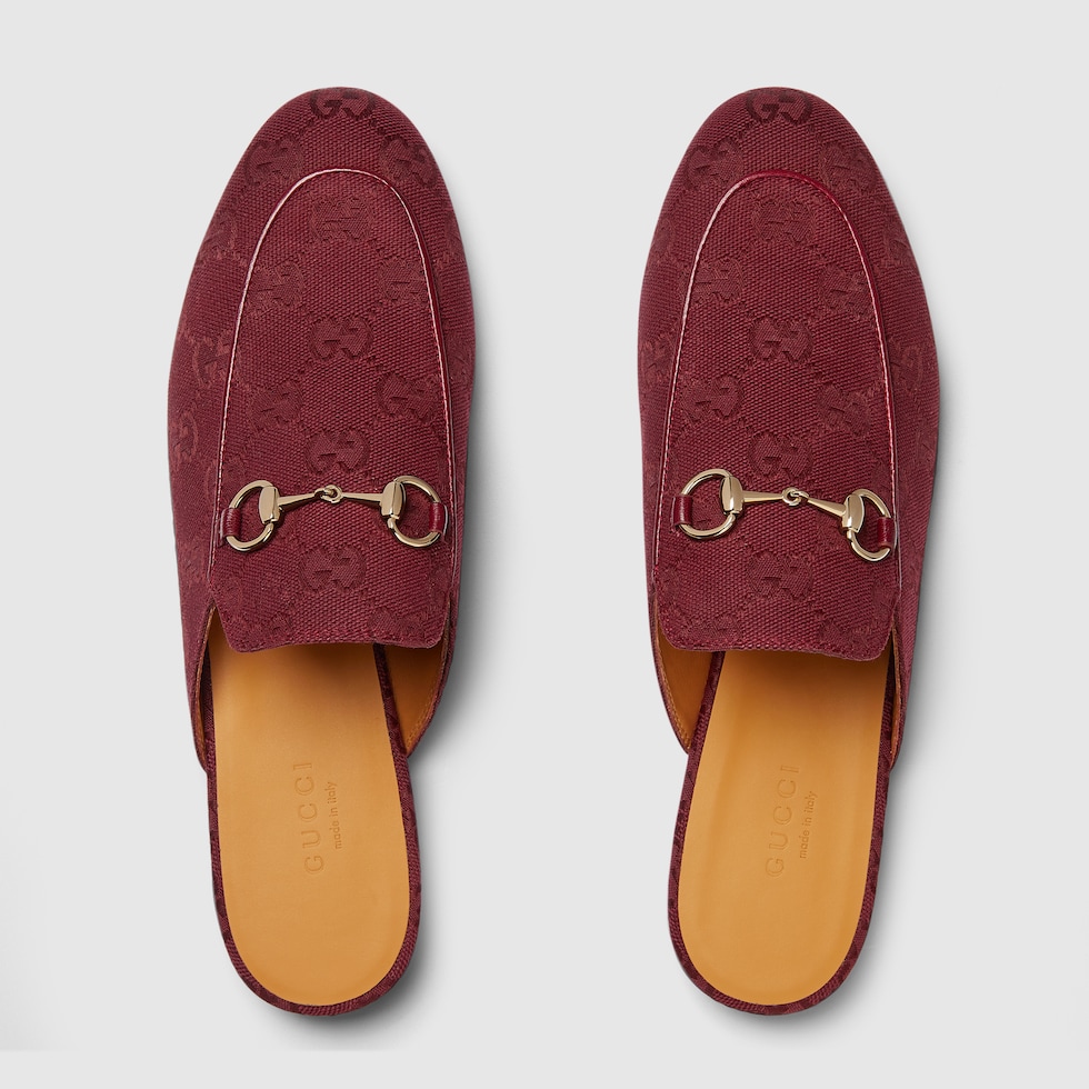 サンダル・ミュール GUCCI Princetown leather slipper ROSSO ANCORA 813864_AADCW_6207_015_100_0000