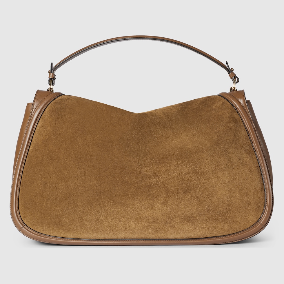 ハンドバッグ Gucci Caramel Suede And Leather Large Gucci Blondie Handbag Gucci Suede And Leather Large Blondie Handbag in Brown | Lyst