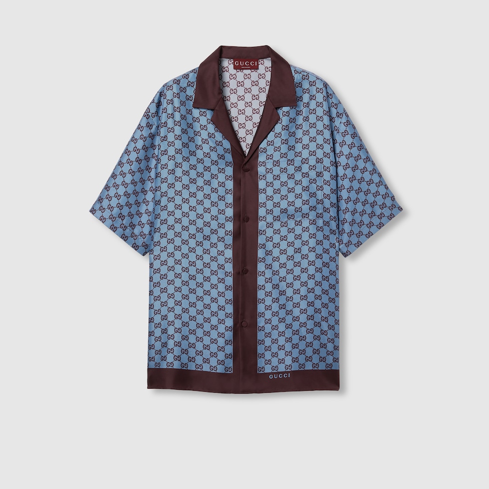 Tシャツ・カットソー GUCCI SS25 Burgundy bouclAC padded shirt (787904ZAQ5N 6419) Gucci Burgundy Bouclã© Padded Shirt | italist